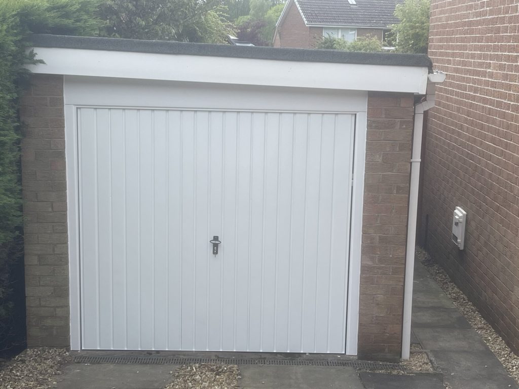 White Fixed Modern Garage Door