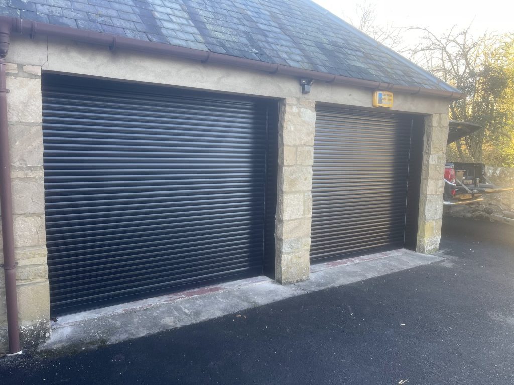 Perfectly Fixed black & Brown Garage Doors