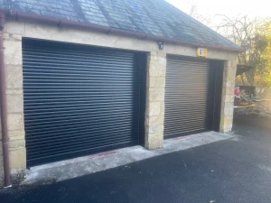 Double Door Fixed Metal Garage Door