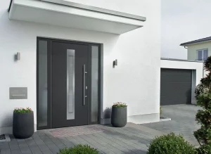 Modern Grey Color Garage Door