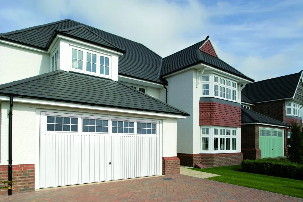 White Perfect Fitted Garage Door